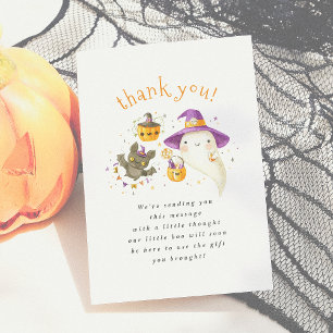 A Little Boo Cute Halloween Thank You Card