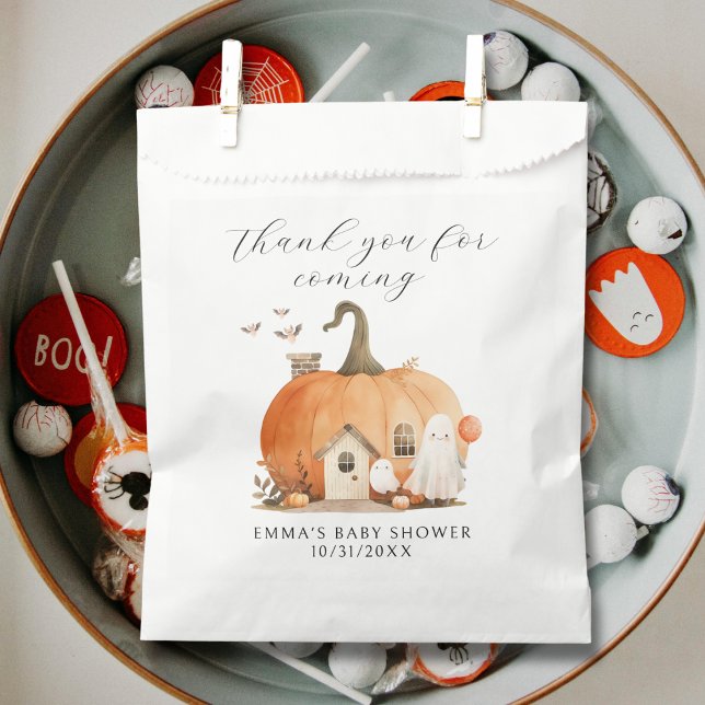 A Little Boo Gender Neutral Halloween Baby Shower Favour Bag (Creator Uploaded)