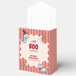 A Little Boo Ghost Cat Fall Autumn Baby Shower Favour Box