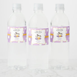 A Little Boo Ghost Halloween Baby Shower Water Bottle Label