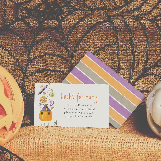 A Little Boo Ghost & Pumpkin Books For Baby Enclosure Card (Creator Uploaded)