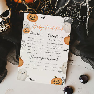 A Little Boo Ghost Shower Baby Predictions Game