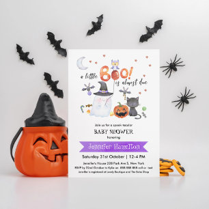 A Little Boo Halloween Baby Shower Invitation