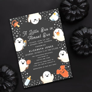 A Little Boo Halloween Baby Shower Invitation