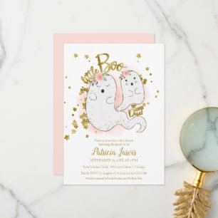 A Little Boo Halloween Baby Shower Invitation