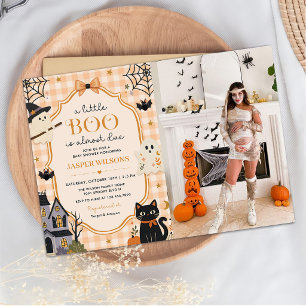 A Little Boo Halloween Baby Shower Photo Invitation