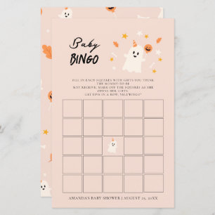 A Little Boo is Almost Due Baby Bingo