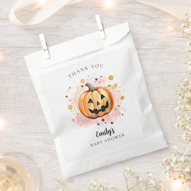 A Little Boo is Almost Due Baby Shower Favour Bag (Clipped)
