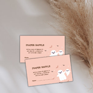 A Little Boo Is Almost Due Baby Shower Ghost Enclosure Card