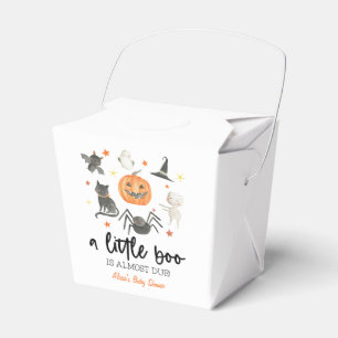 A Little Boo Is Almost Due! Baby Shower Halloween Favour Box