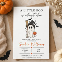 A Little Boo Is Almost Due Baby Shower