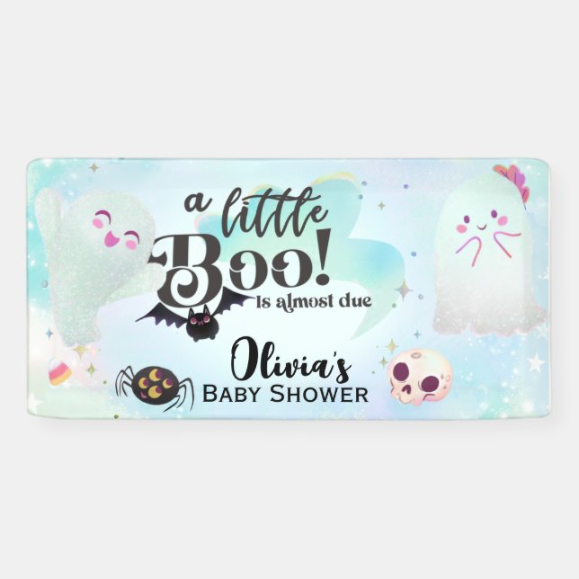 a little boo is almost due banner (Horizontal)
