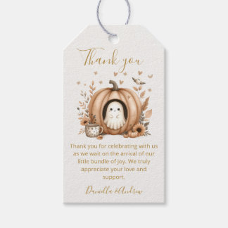 A Little Boo is Almost Due Boho Baby Shower Favour Gift Tags