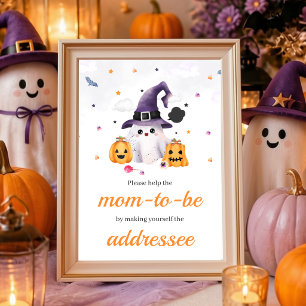 A Little Boo Is Almost Due Envelope Station Sign