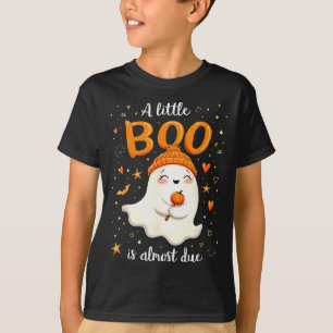 A Little Boo Is Almost Due Expecting Mom Halloween T-Shirt