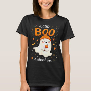 A Little Boo Is Almost Due Expecting Mum Halloween T-Shirt