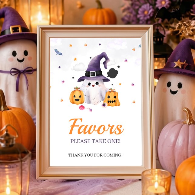 A Little Boo Is Almost Due | Favours Table Sign (Creator Uploaded)
