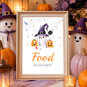 A Little Boo Is Almost Due Food Table Sign