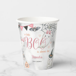 A Little Boo is Almost Due Girl Baby Shower Paper Cups