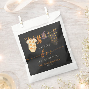 A Little Boo Is Almost Due! Halloween Baby Shower Favour Bag