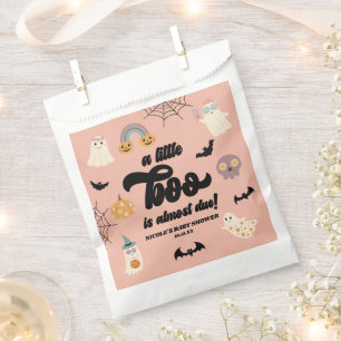 A Little Boo Is Almost Due! Halloween Baby Shower Favour Bag