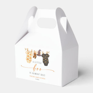 A Little Boo Is Almost Due! Halloween Baby Shower Favour Box