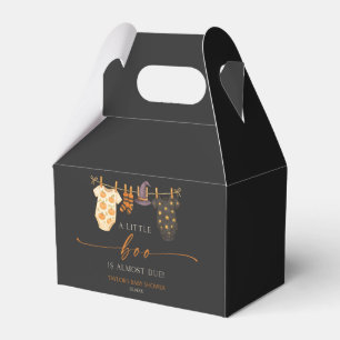 A Little Boo Is Almost Due! Halloween Baby Shower Favour Box