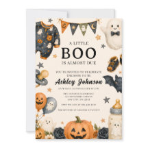 A Little Boo Is Almost Due Halloween Baby Shower I