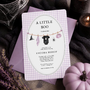 A Little Boo is Almost Due Halloween Baby Shower Invitation