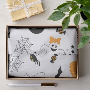 A Little Boo Is Almost Due Halloween Baby Shower Tissue Paper