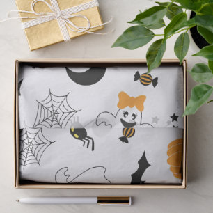 A Little Boo Is Almost Due Halloween Baby Shower Tissue Paper