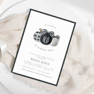A Little Boo is Almost Due! Neutral Baby Shower Invitation