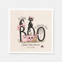A Little Boo Pink girl Halloween Baby Shower