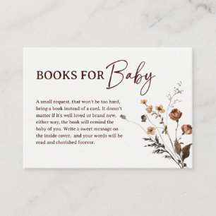 A Little Boo' Western Halloween Books for Baby Enclosure Card