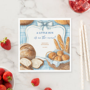 A Little Bun Is in the Oven Baby Shower Invitation Napkin