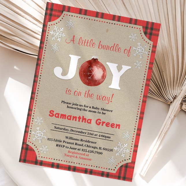A Little Bundle of Joy Baby Shower Invitation (Creator Uploaded)