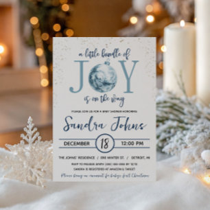 A Little Bundle of Joy is on the Way Baby Shower Invitation
