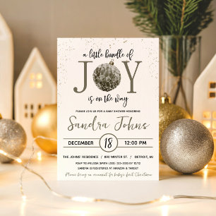 A Little Bundle of Joy is on the Way Baby Shower Invitation