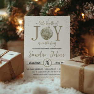 A Little Bundle of Joy is on the Way Baby Shower Invitation
