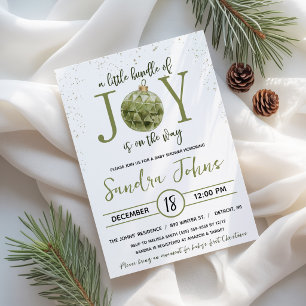 A Little Bundle of Joy is on the Way Baby Shower Invitation