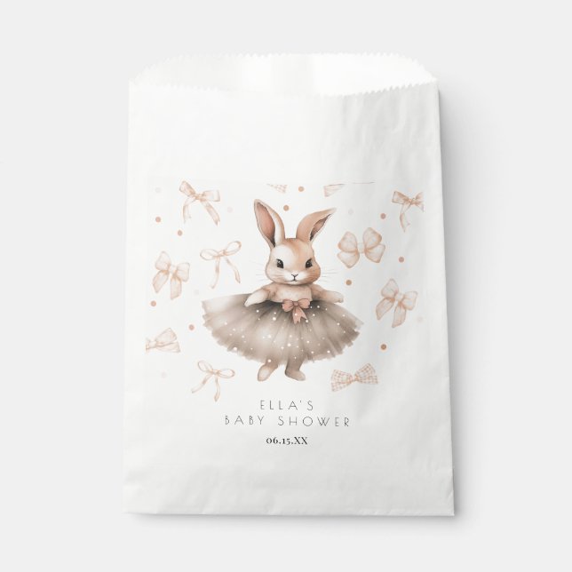 A Little Bunny Baby Shower Favour Bag (Front)