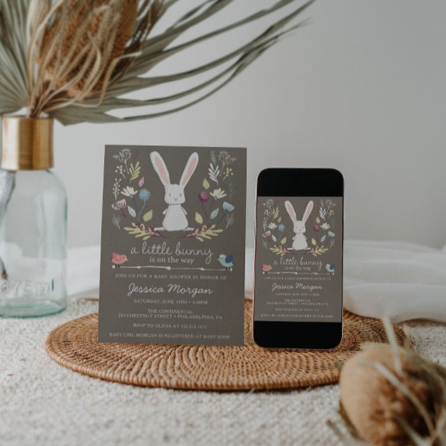 A Little Bunny Baby Shower Invitation (Creator Uploaded)