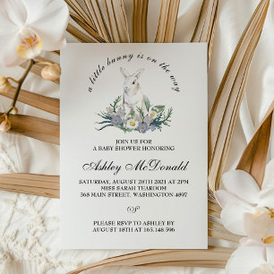 A Little Bunny Baby Shower Invitation