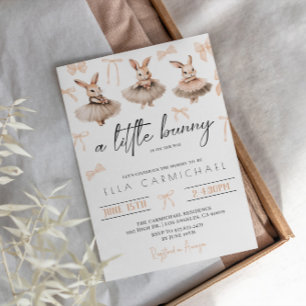 A Little Bunny Baby Shower Invitation