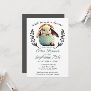 A Little Bunny Baby Shower Invitation