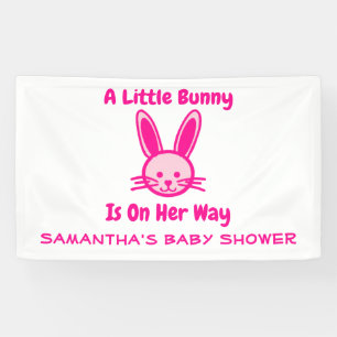 A Little Bunny Is On Her Way Banner