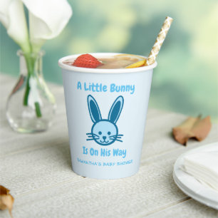 A Little Bunny Is On His Way Paper Cups