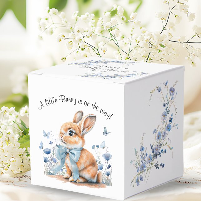 A Little Bunny is on the way Baby Shower Favour Box (Creator Uploaded)