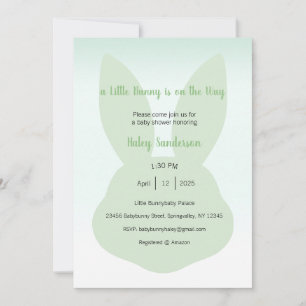 A Little Bunny is on the Way Invitation