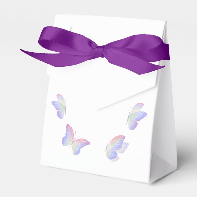 A Little Butterfly is on her way Baby Shower Favour Box (Front Side)